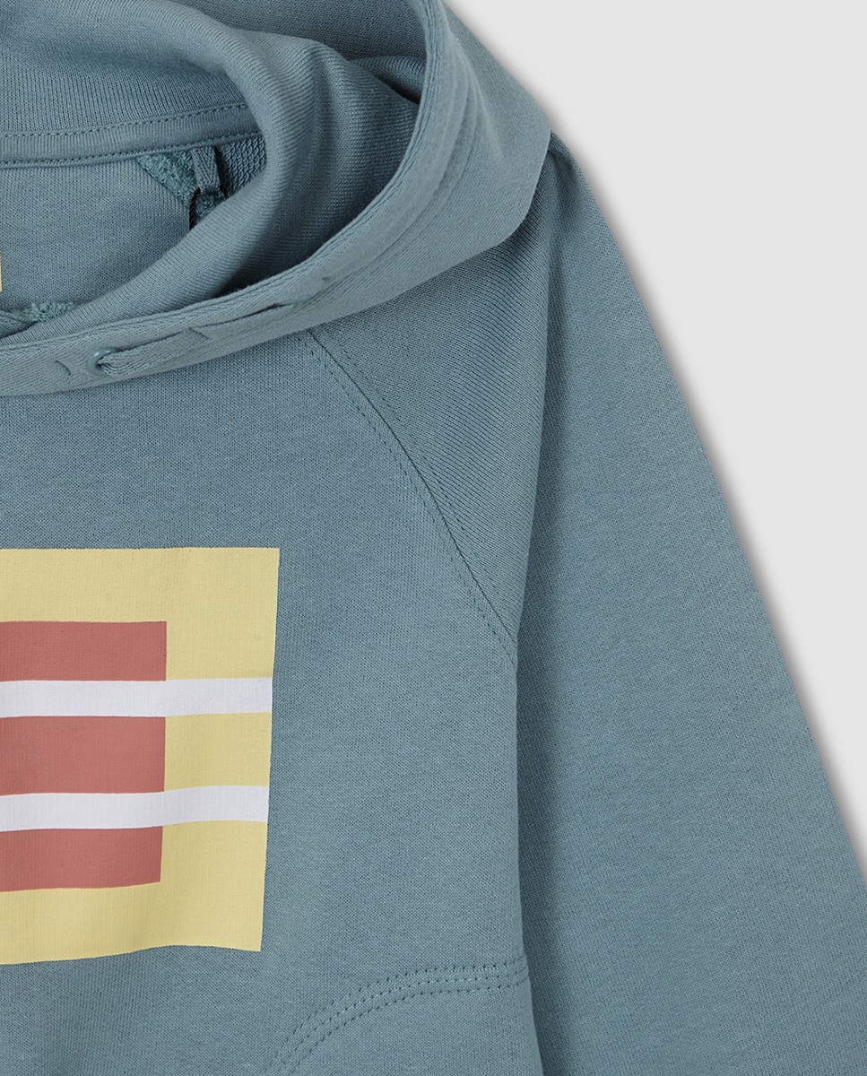 Sweatshirt com Logótipo Pequeno Gocco Azul-5