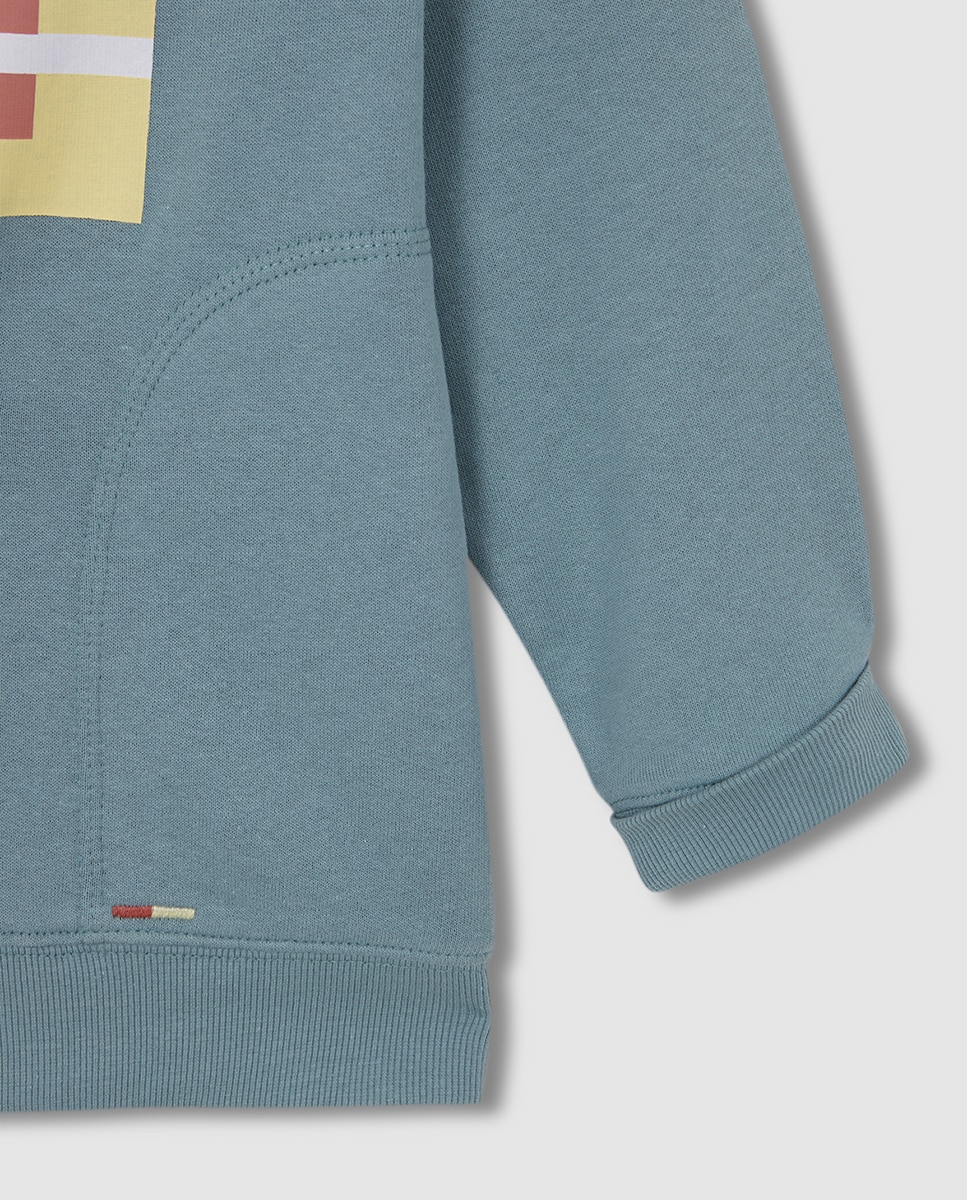 Sweatshirt com Logótipo Pequeno Gocco Azul-6