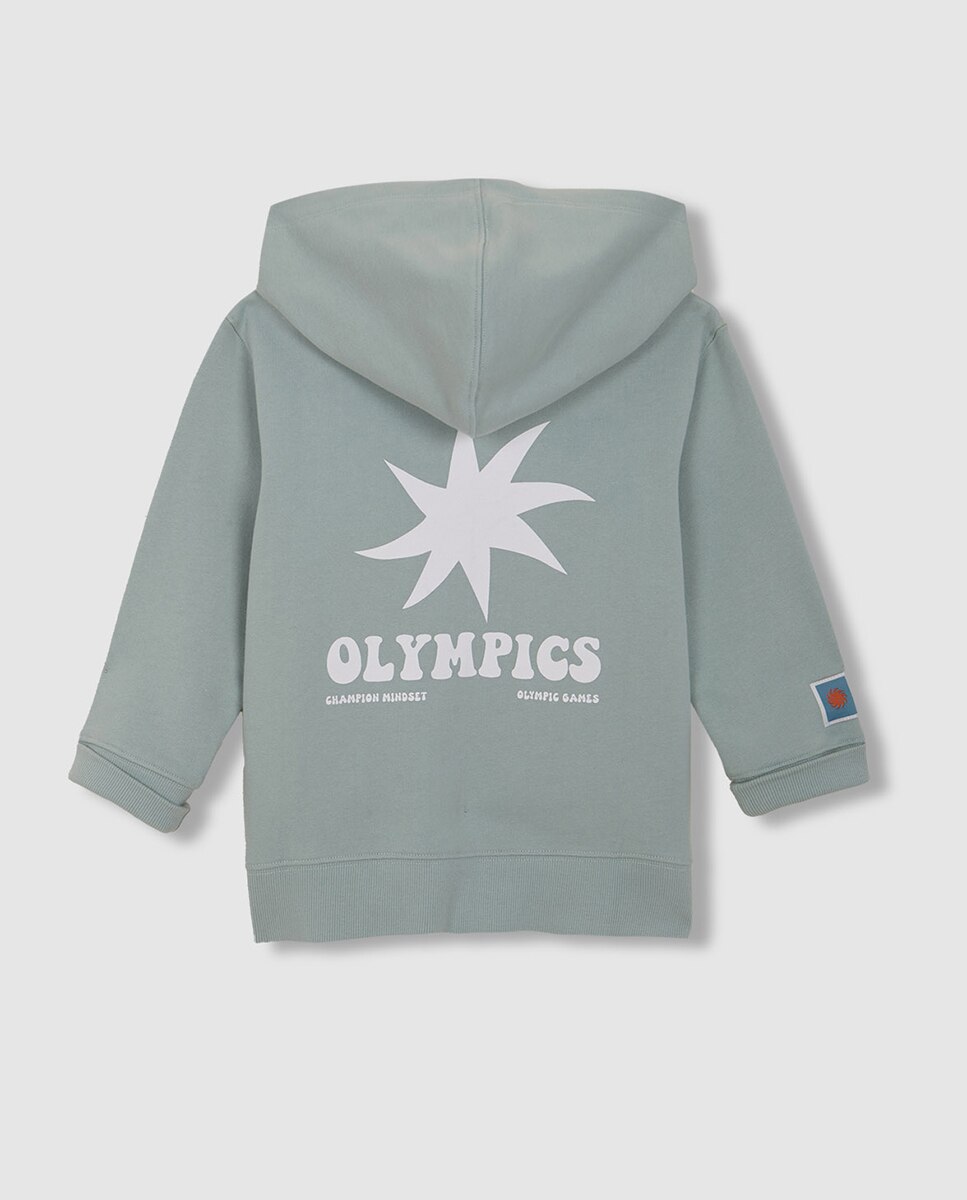 Sweatshirt Estrela Olympics Verde-claro-2
