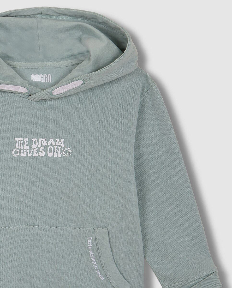 Sweatshirt Estrela Olympics Verde-claro-3