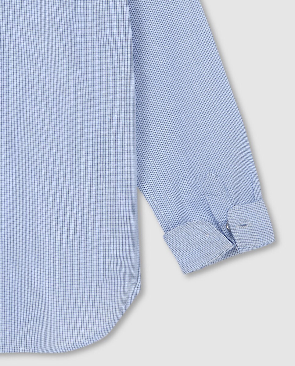 Camisa para Gravata Azul-5