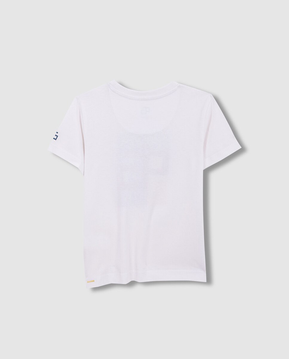 T-shirt Gráfico Geométrico Gocco Branco-4