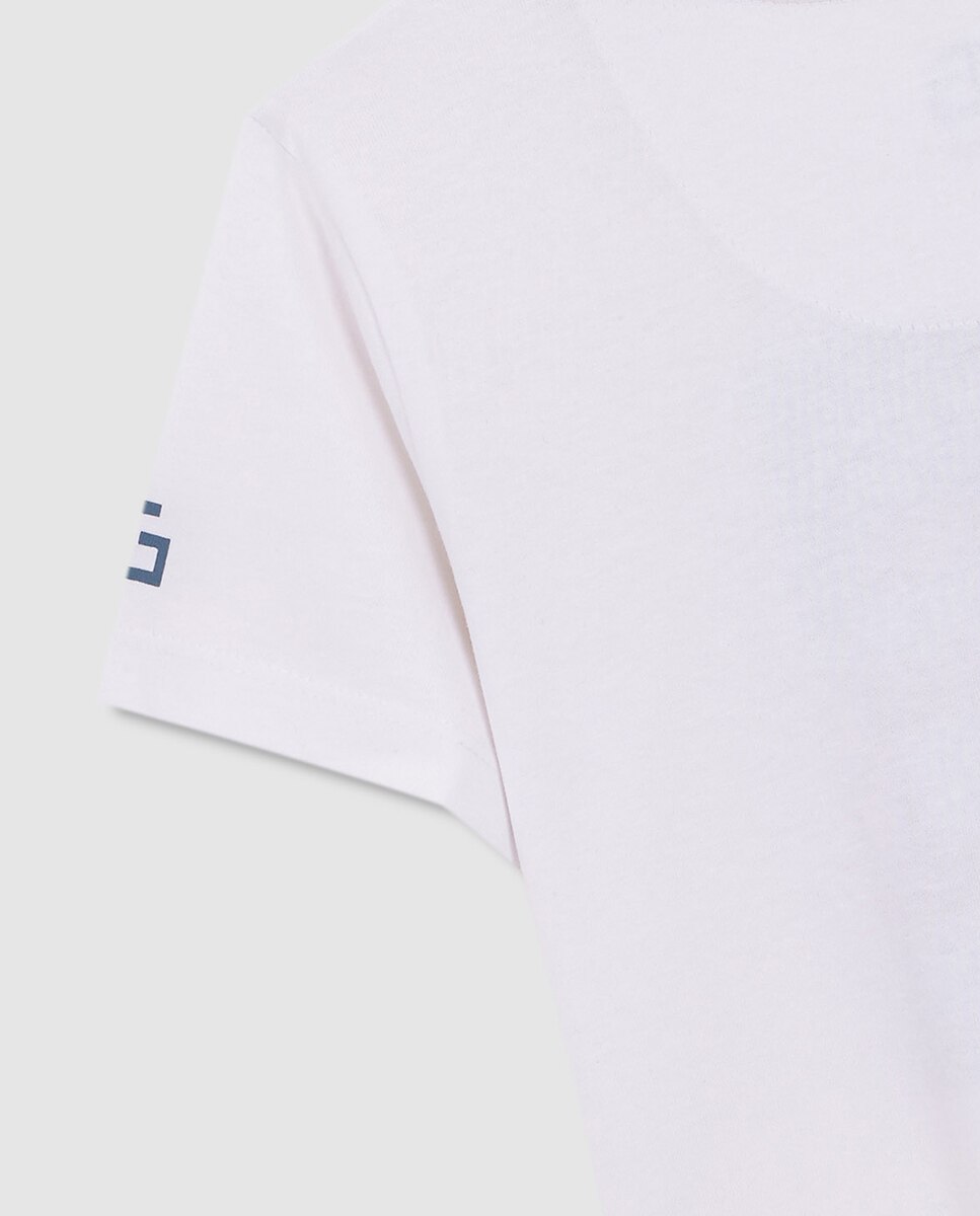 T-shirt Gráfico Geométrico Gocco Branco-6