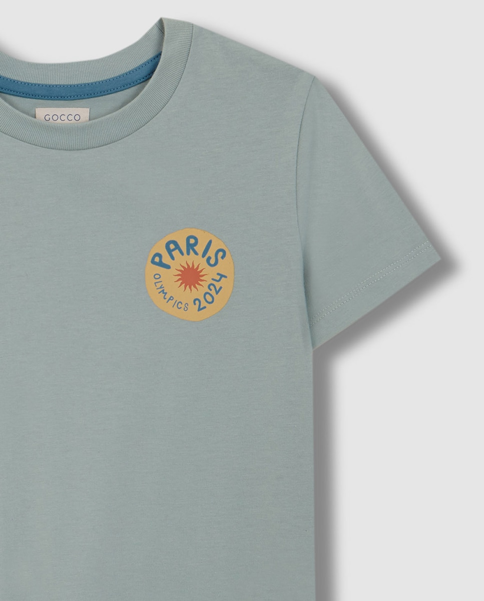 T-shirt Paris Olympics Gocco Verde-claro-5
