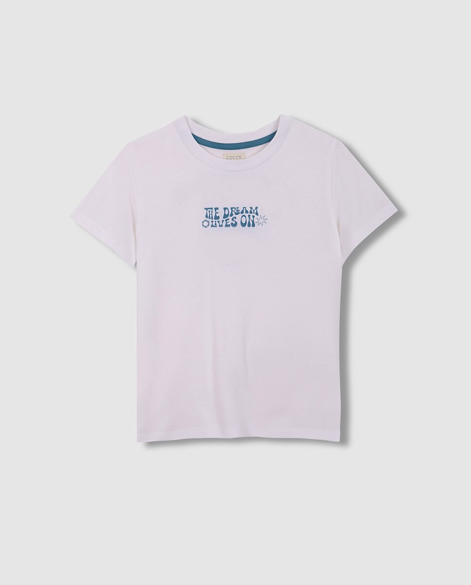 T-shirt com Estrela Olympics Branco-1
