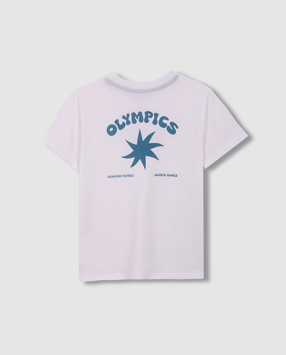 T-shirt com Estrela Olympics Branco-2