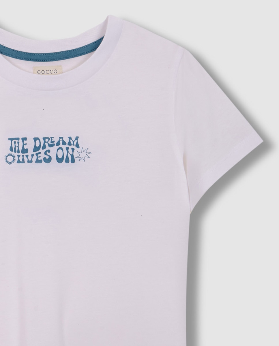 T-shirt com Estrela Olympics Branco-3