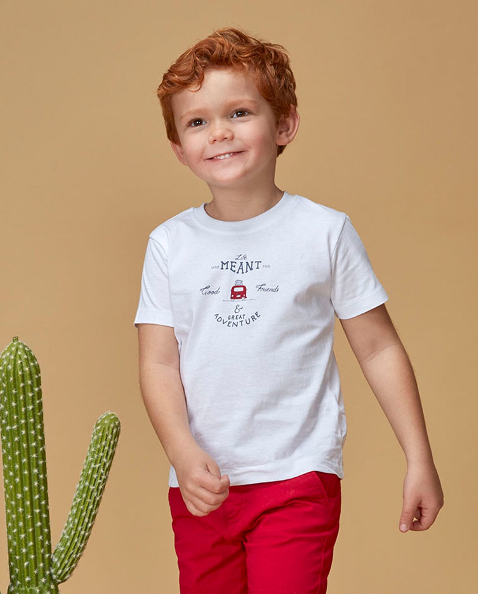 T-shirt Estampada Gocco Branco-1