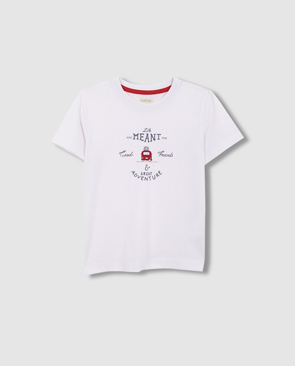 T-shirt Estampada Gocco Branco-3
