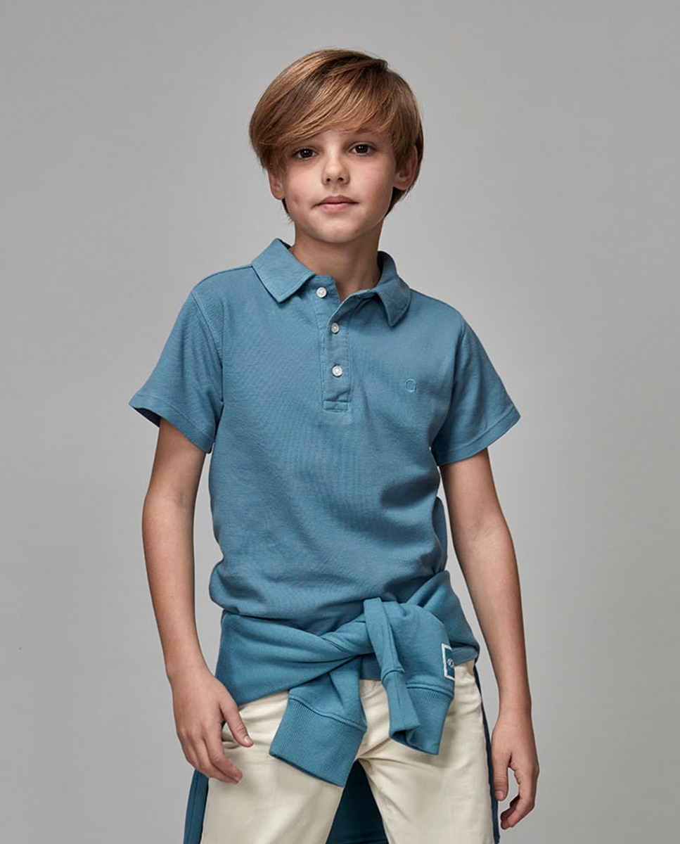 Polo Básico Gocco Azul-1