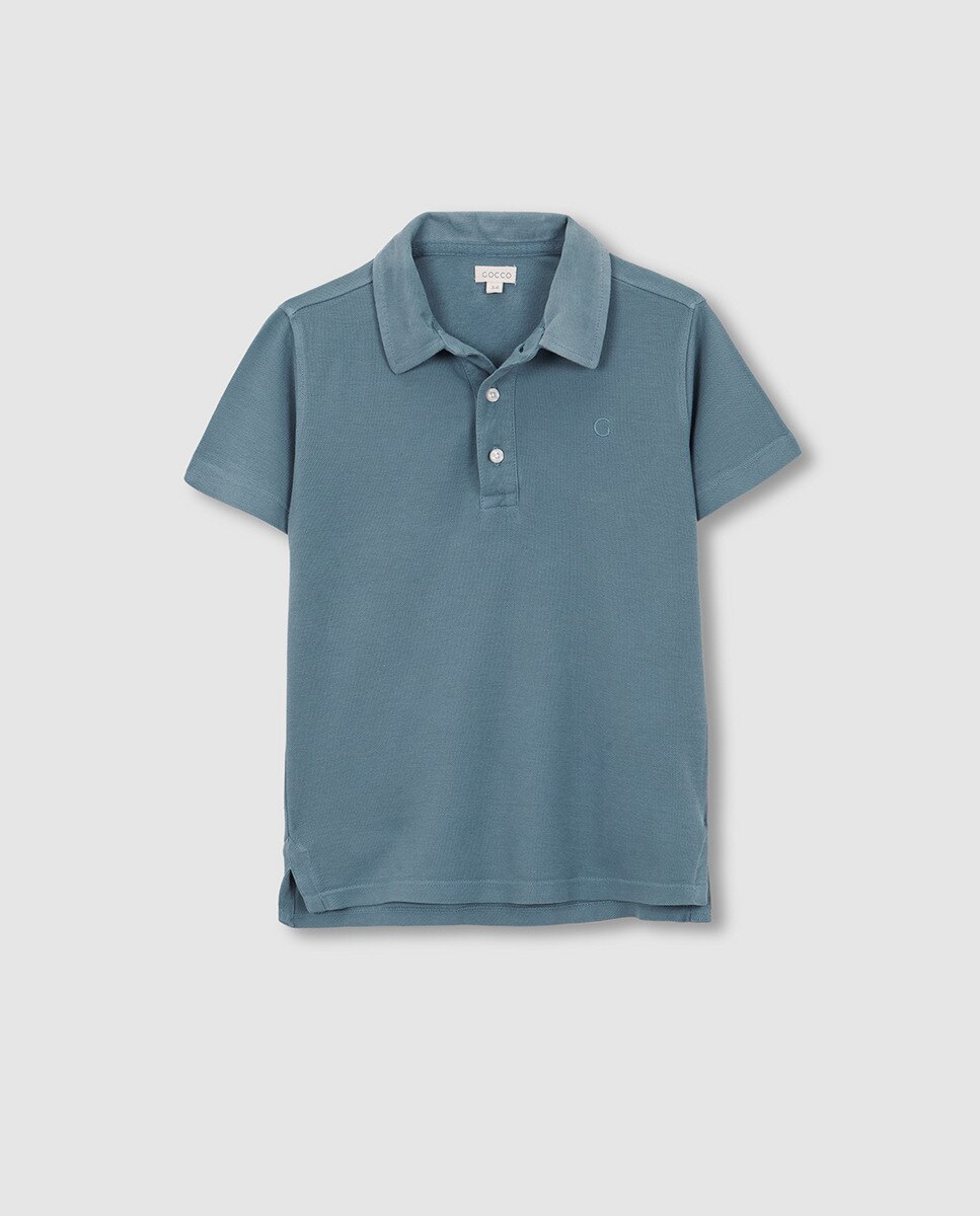 Polo Básico Gocco Azul-2