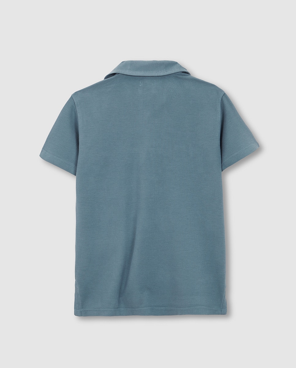 Polo Básico Gocco Azul-3