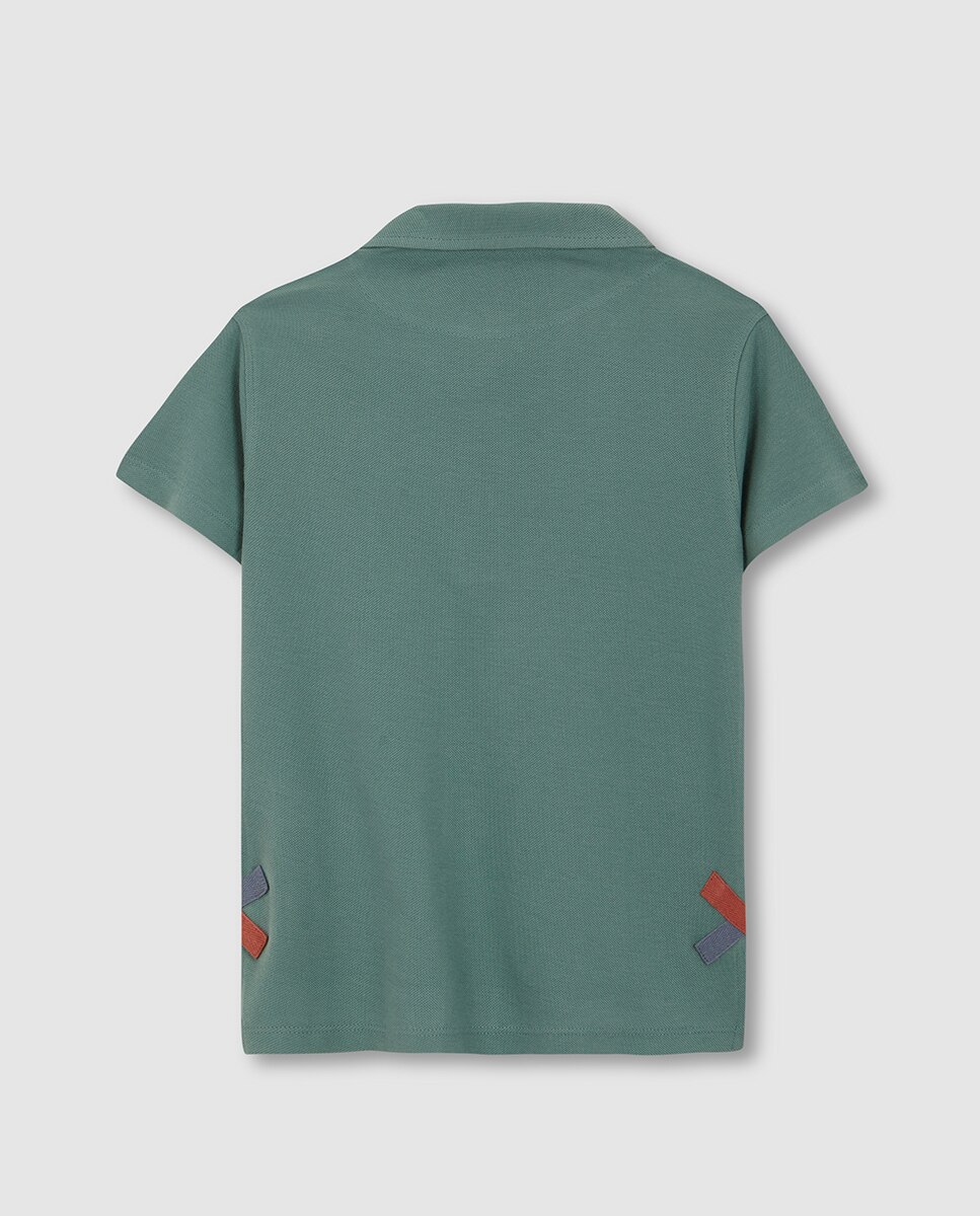 Polo com Detalhe em Contraste Verde-2