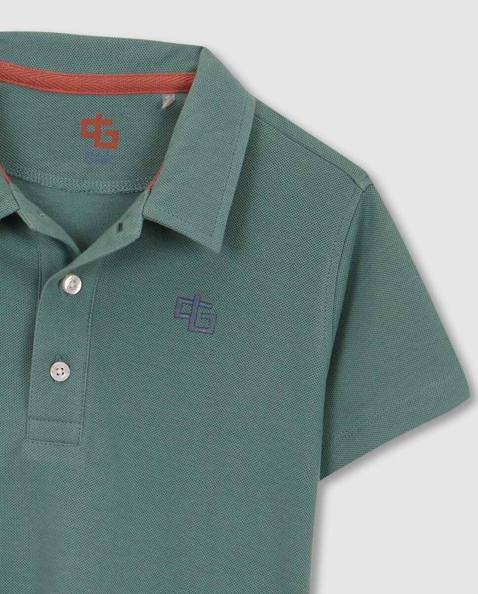 Polo com Detalhe em Contraste Verde-3