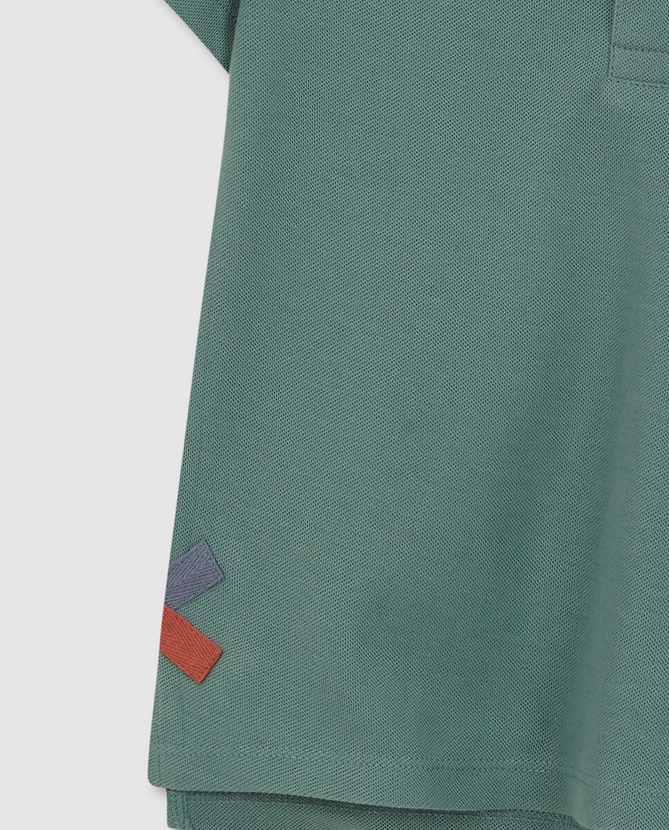 Polo com Detalhe em Contraste Verde-4