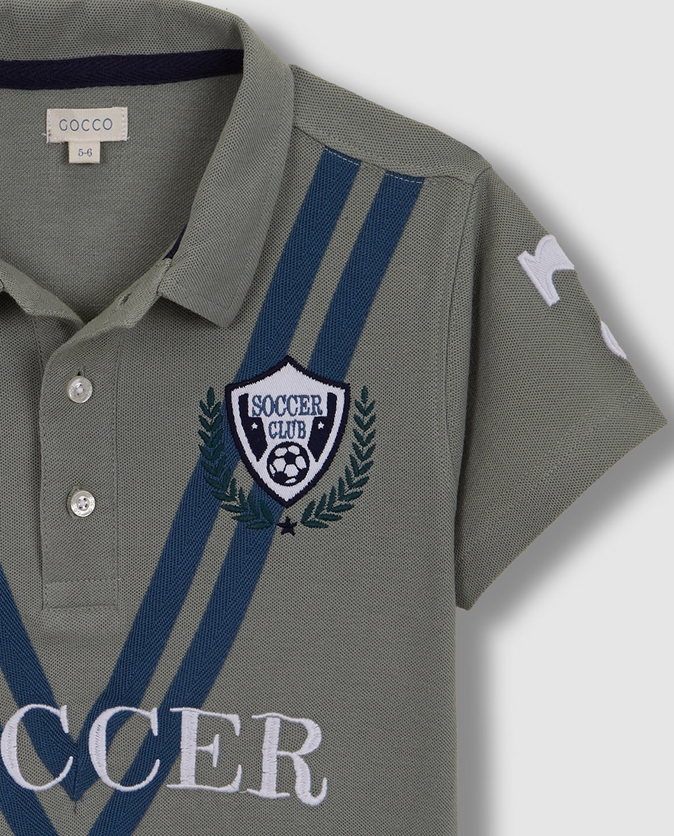 Polo Soccer Gocco Verde-5