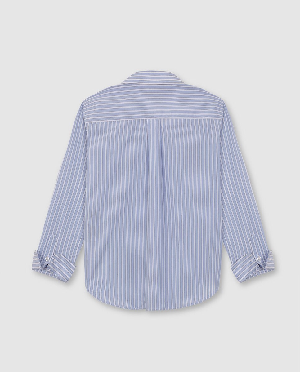 Camisa às Riscas Smart Gocco Azul-4