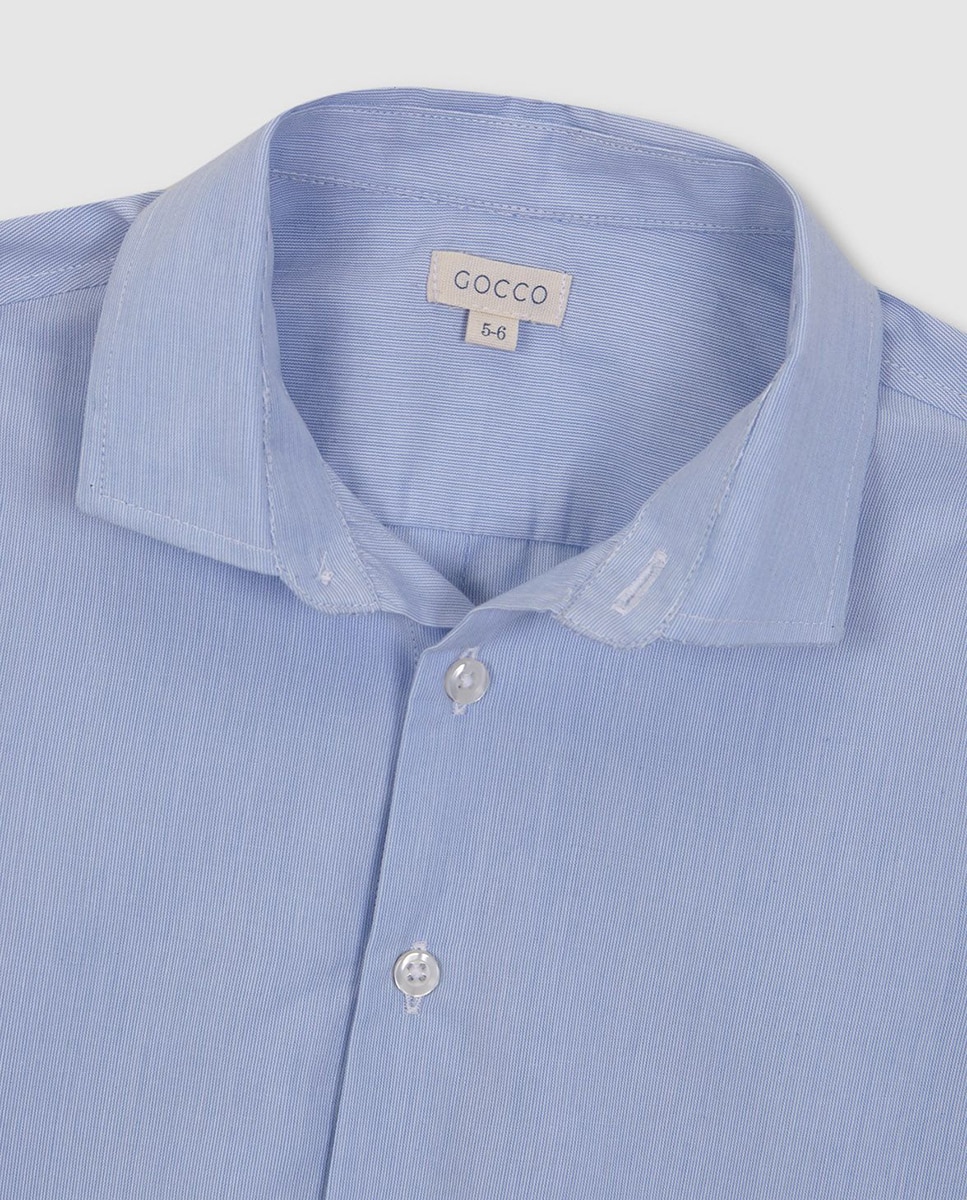 Camisa Fil a Fil Smart Gocco Azul-5