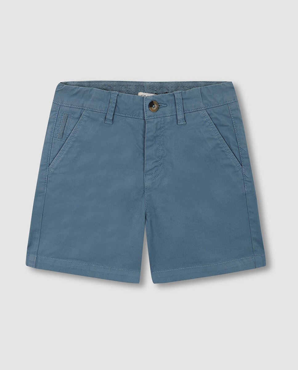Calções Chino de Sarja Gocco Azul-3