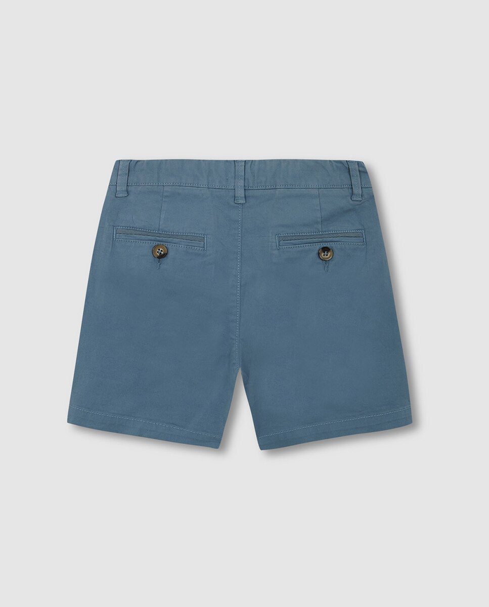 Calções Chino de Sarja Gocco Azul-4