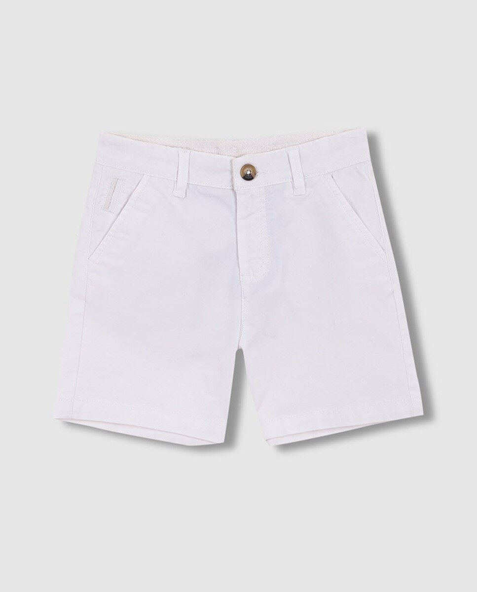 Calções Chino de Sarja Gocco Branco-3