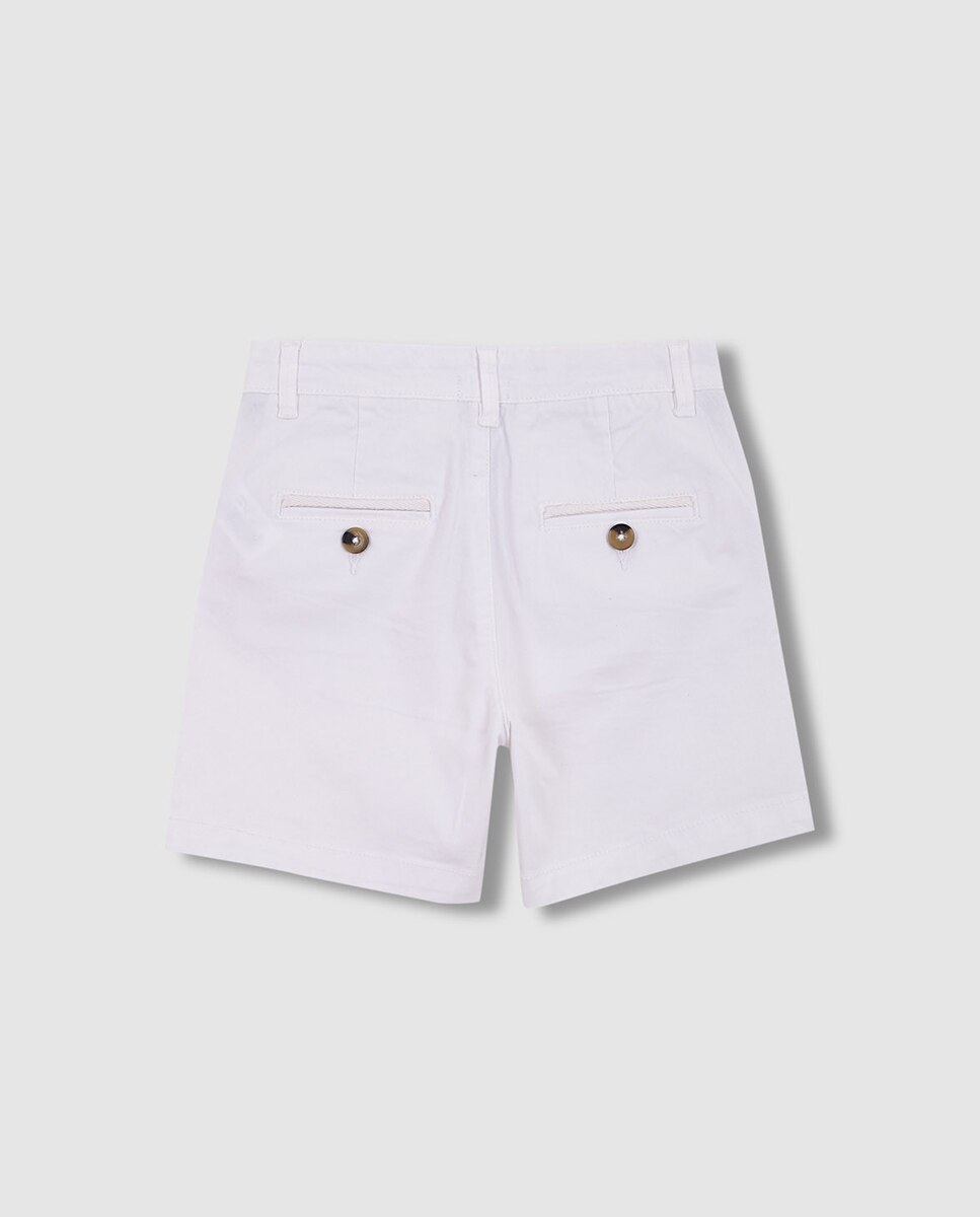 Calções Chino de Sarja Gocco Branco-4