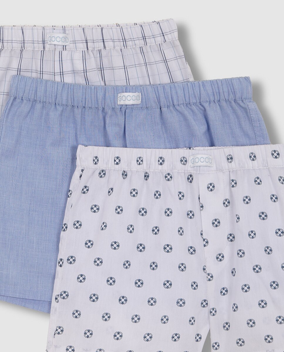 Pack de 3 Boxers Gocco Branco-2