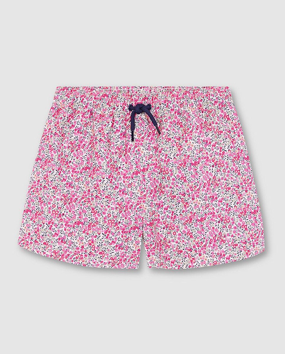 Calções de Banho com Estampado Liberty Gocco Rosa-2