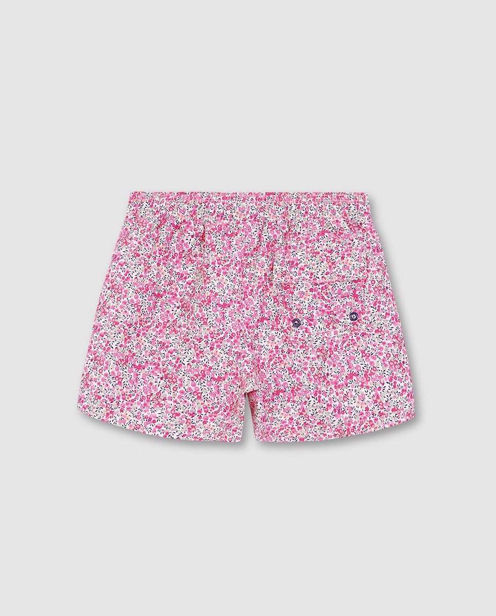 Calções de Banho com Estampado Liberty Gocco Rosa-3