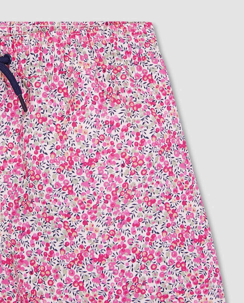 Calções de Banho com Estampado Liberty Gocco Rosa-4
