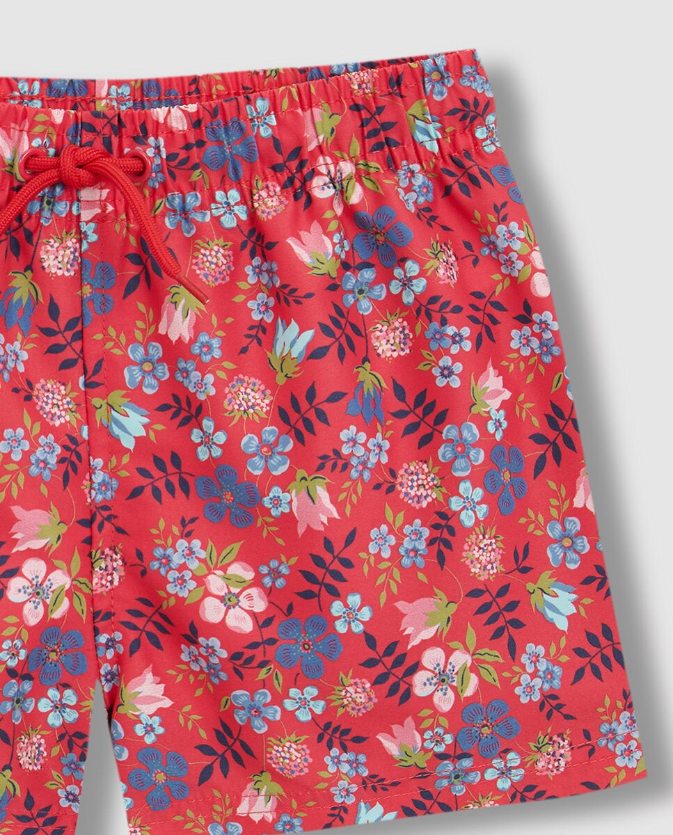Fato de Banho com Estampado Liberty Gocco Rosa-5