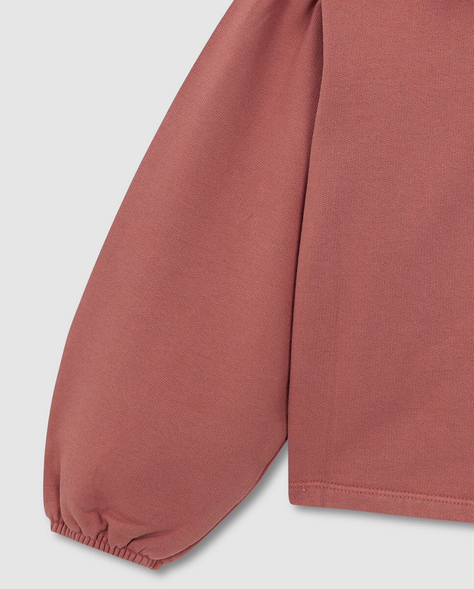 Vestido de Malha com Tiras Bordadas Gocco Coral-6