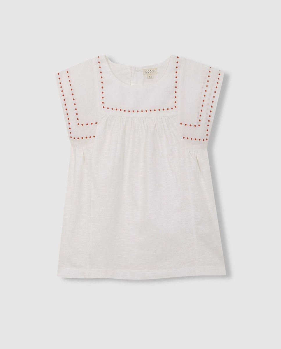 T-shirt Rústica Bordados Gocco Branco-3
