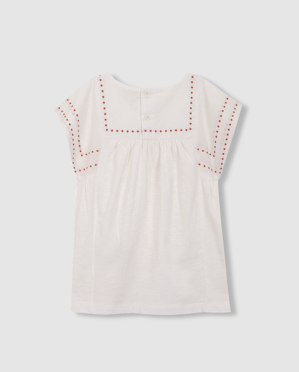 T-shirt Rústica Bordados Gocco Branco-4