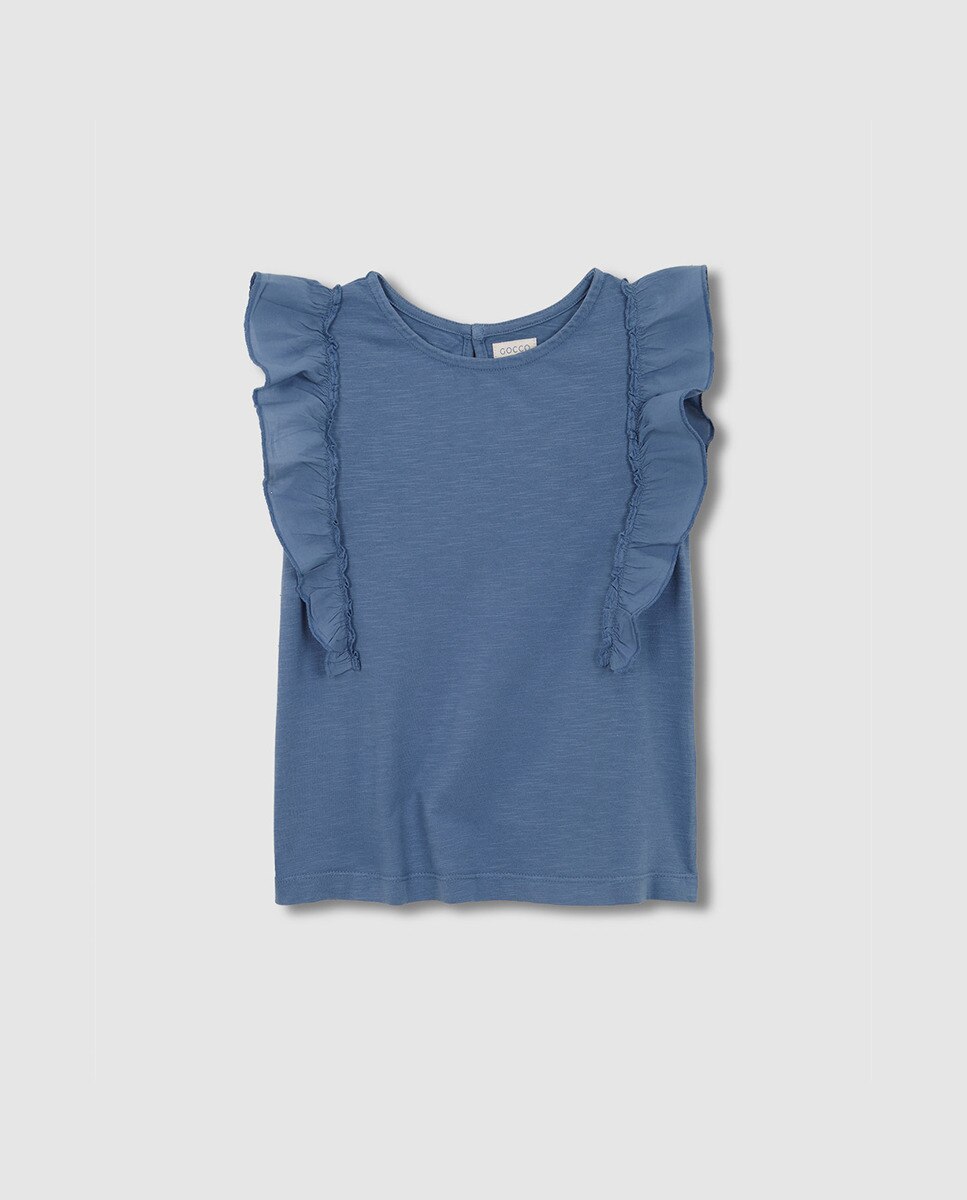 Imagem 0 de T-shirt com Folho de Tecido no Tom