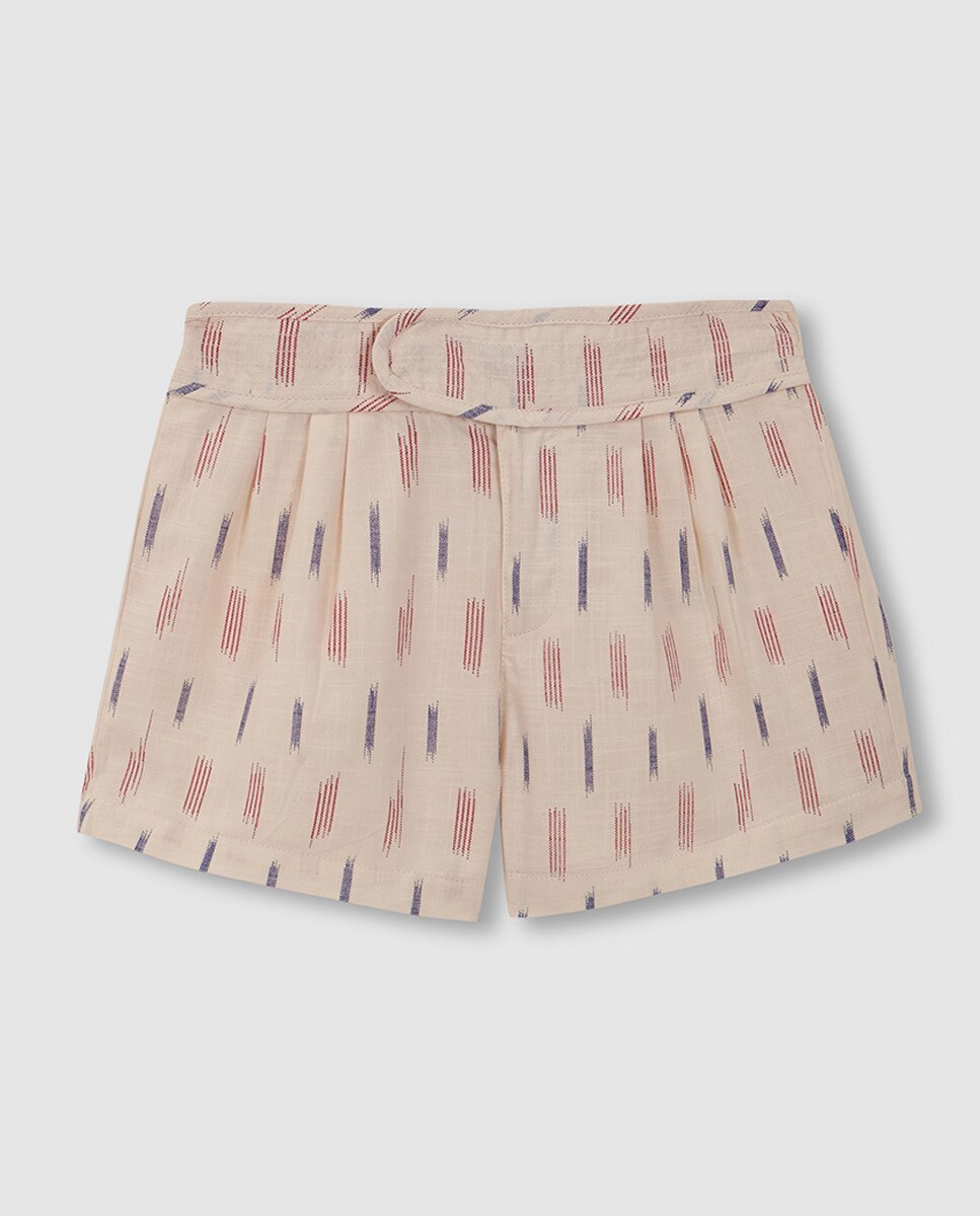 Calções Ikat Branco-1