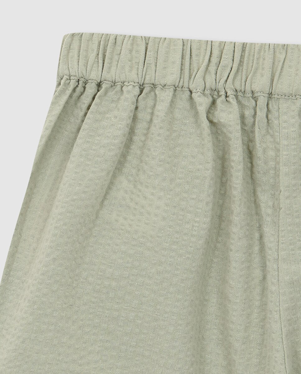 Bermudas Abotoadas Verde-4