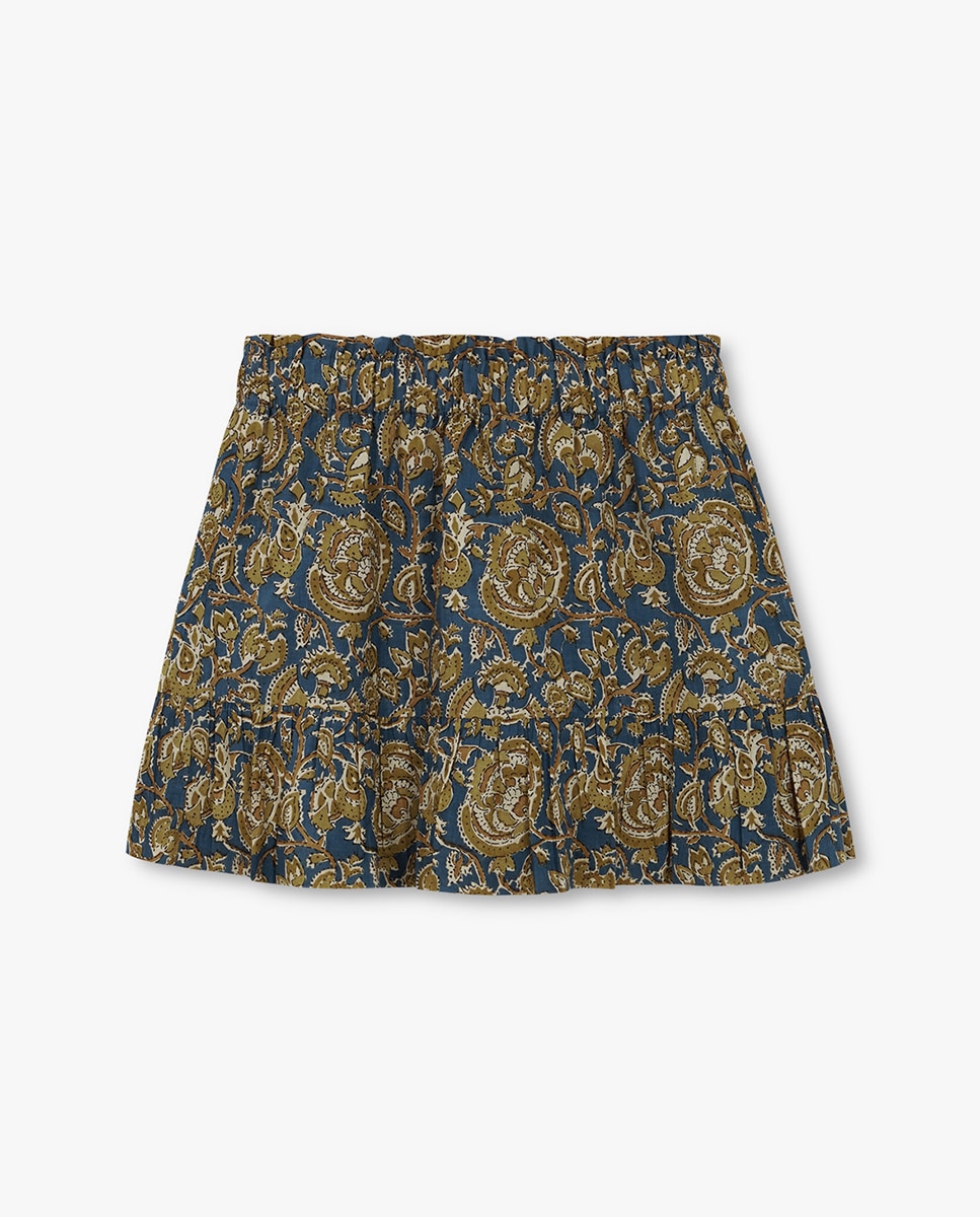 Saia estampada Gocco Caqui-2
