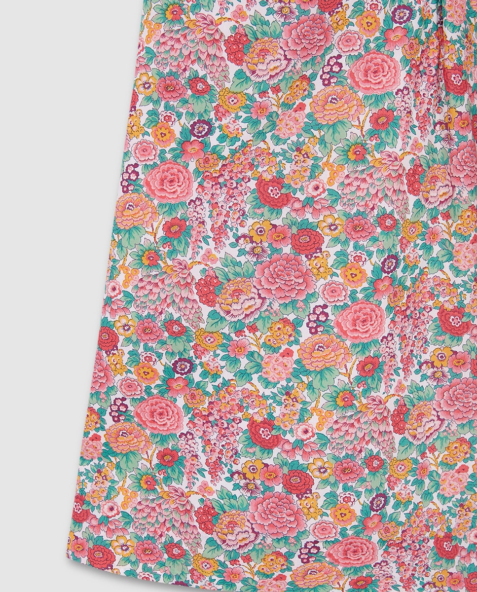 Vestido com Estampado Floral Liberty Gocco Rosa-6