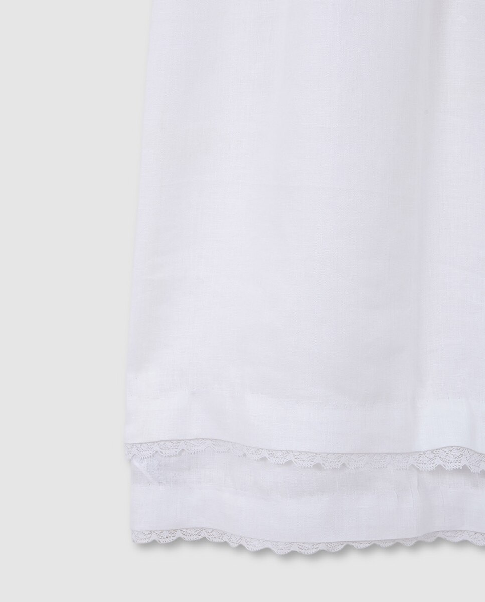 Vestido Comprido com Tiras Bordadas Gocco Branco-8