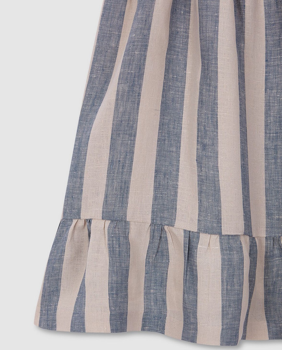 Vestido às Riscas Gocco Cinzento-6
