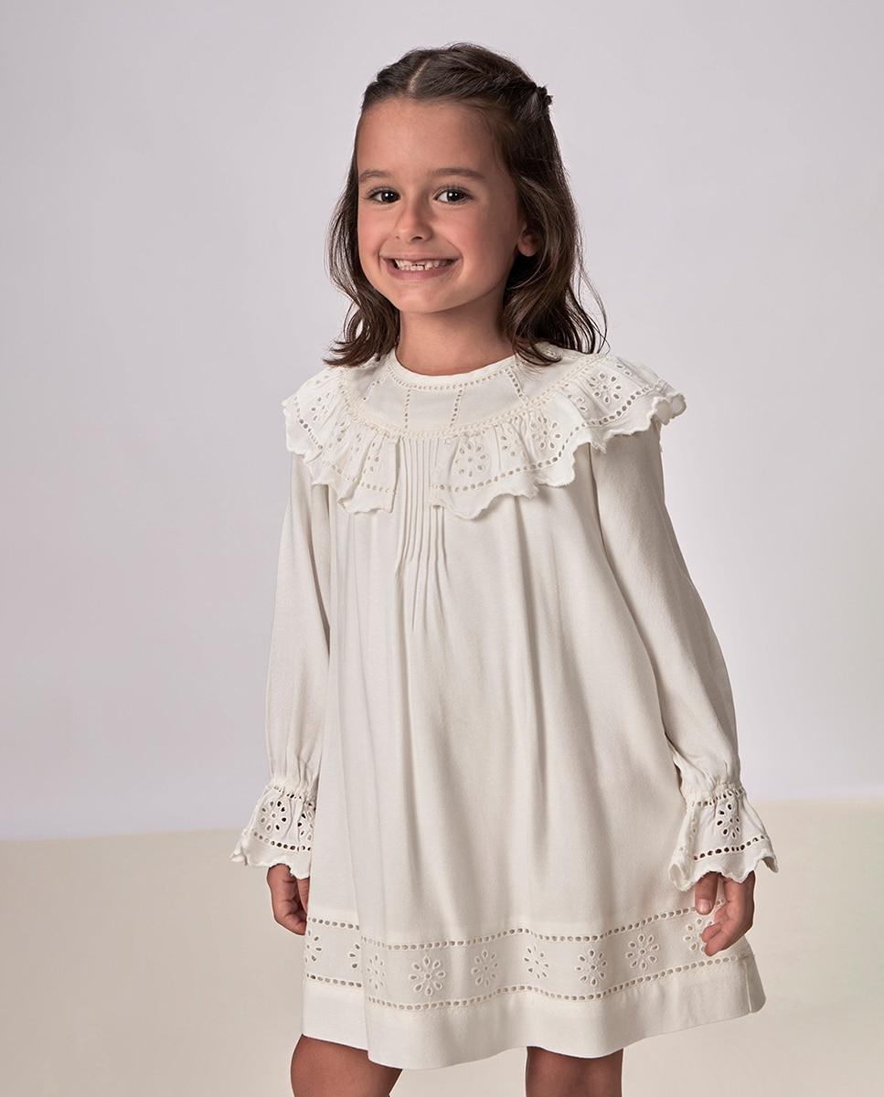 Vestido com Bordados Gocco Branco-1