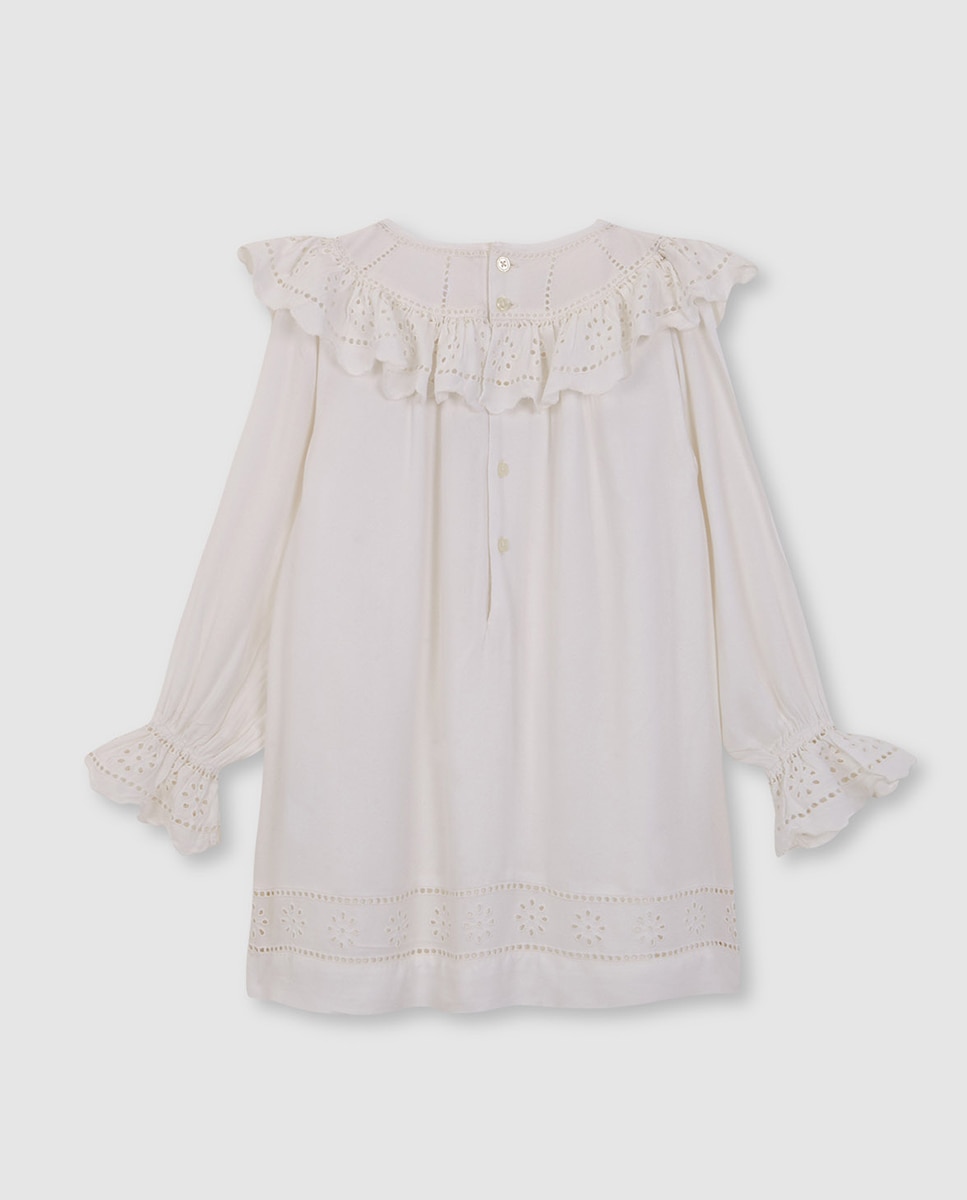 Vestido com Bordados Gocco Branco-3