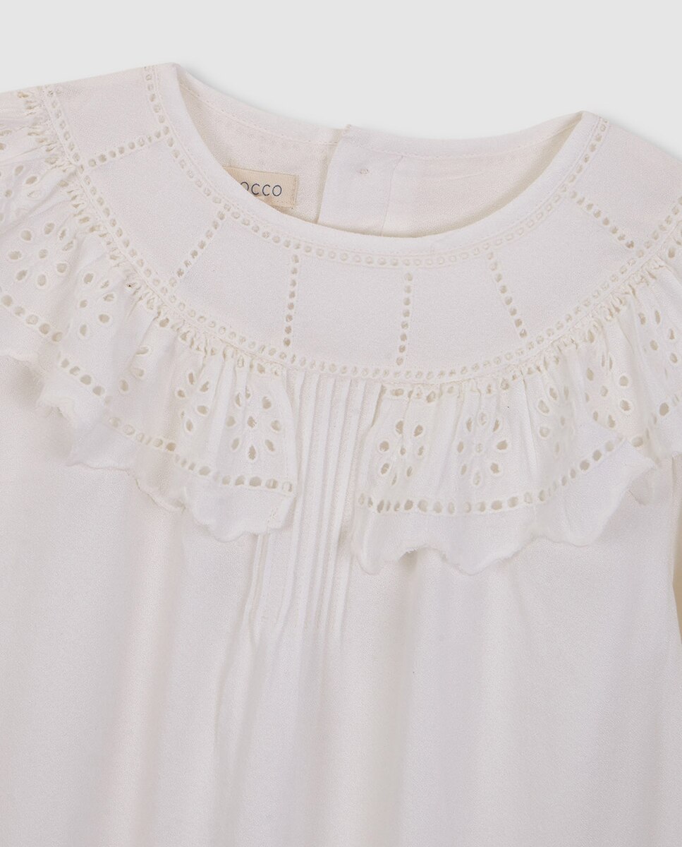 Vestido com Bordados Gocco Branco-4