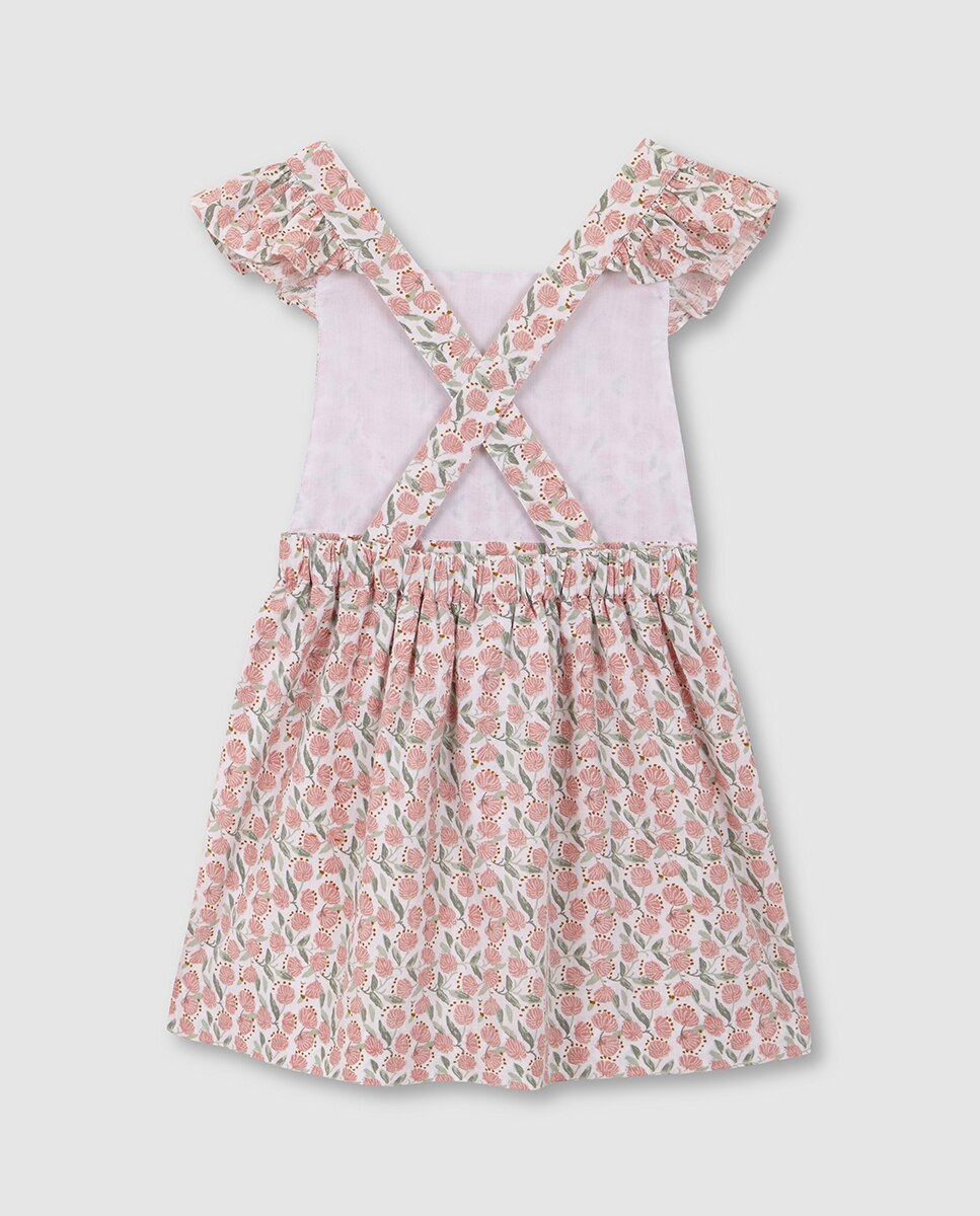 Jardineiras com Estampado Floral Gocco Branco-2