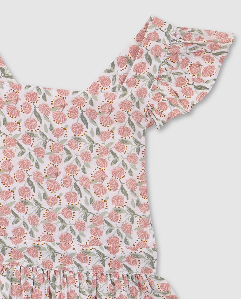 Jardineiras com Estampado Floral Gocco Branco-3
