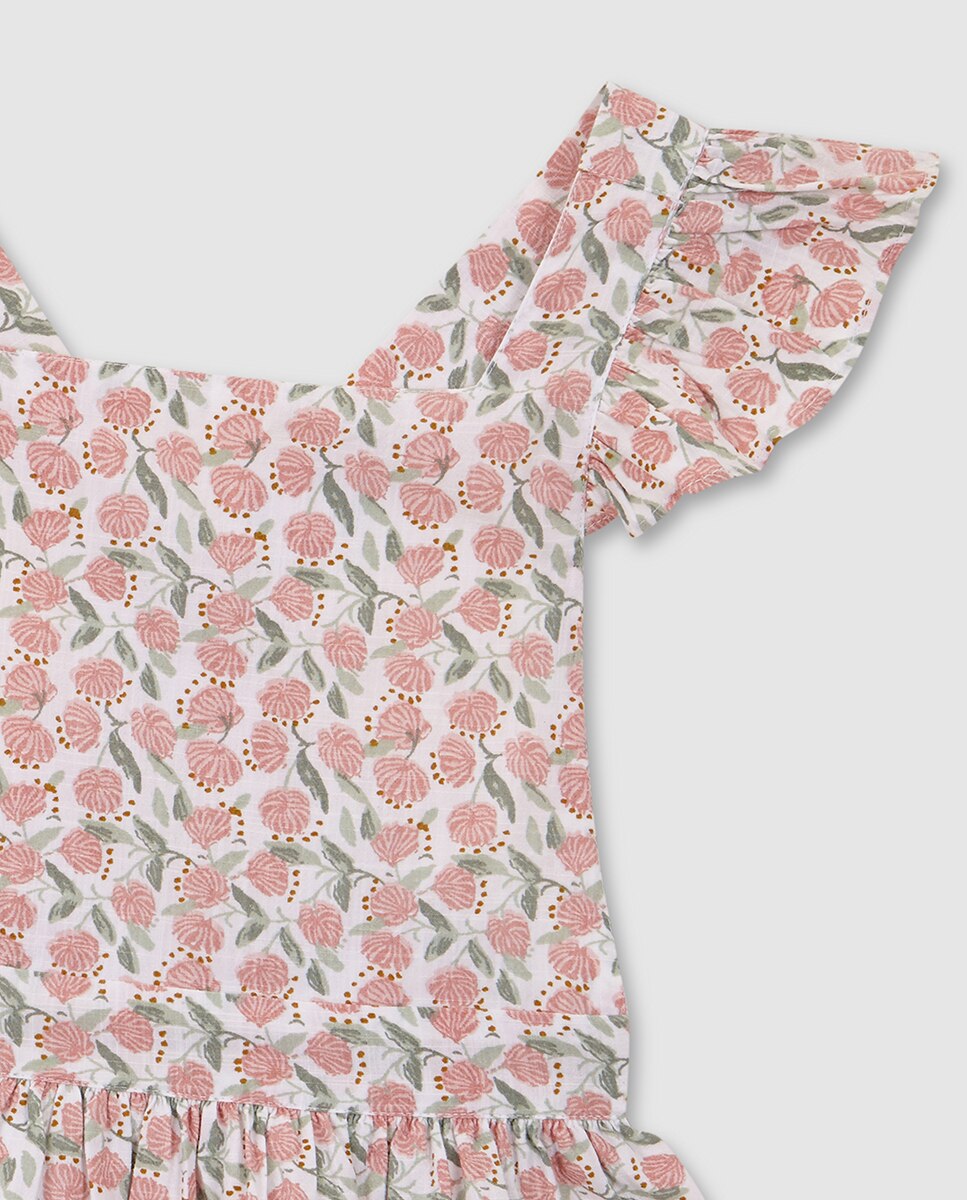 Jardineiras com Estampado Floral Gocco Branco-4
