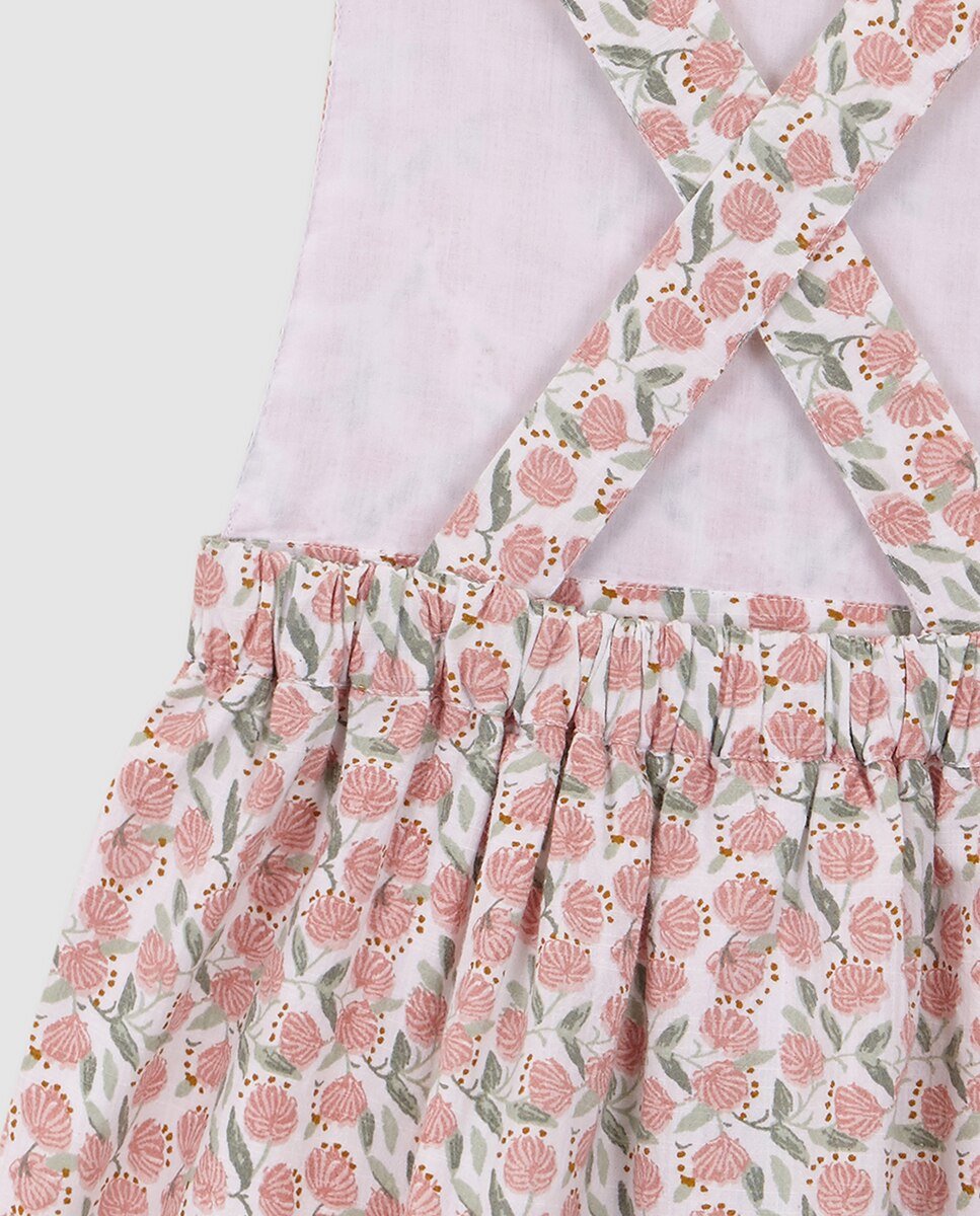 Jardineiras com Estampado Floral Gocco Branco-6