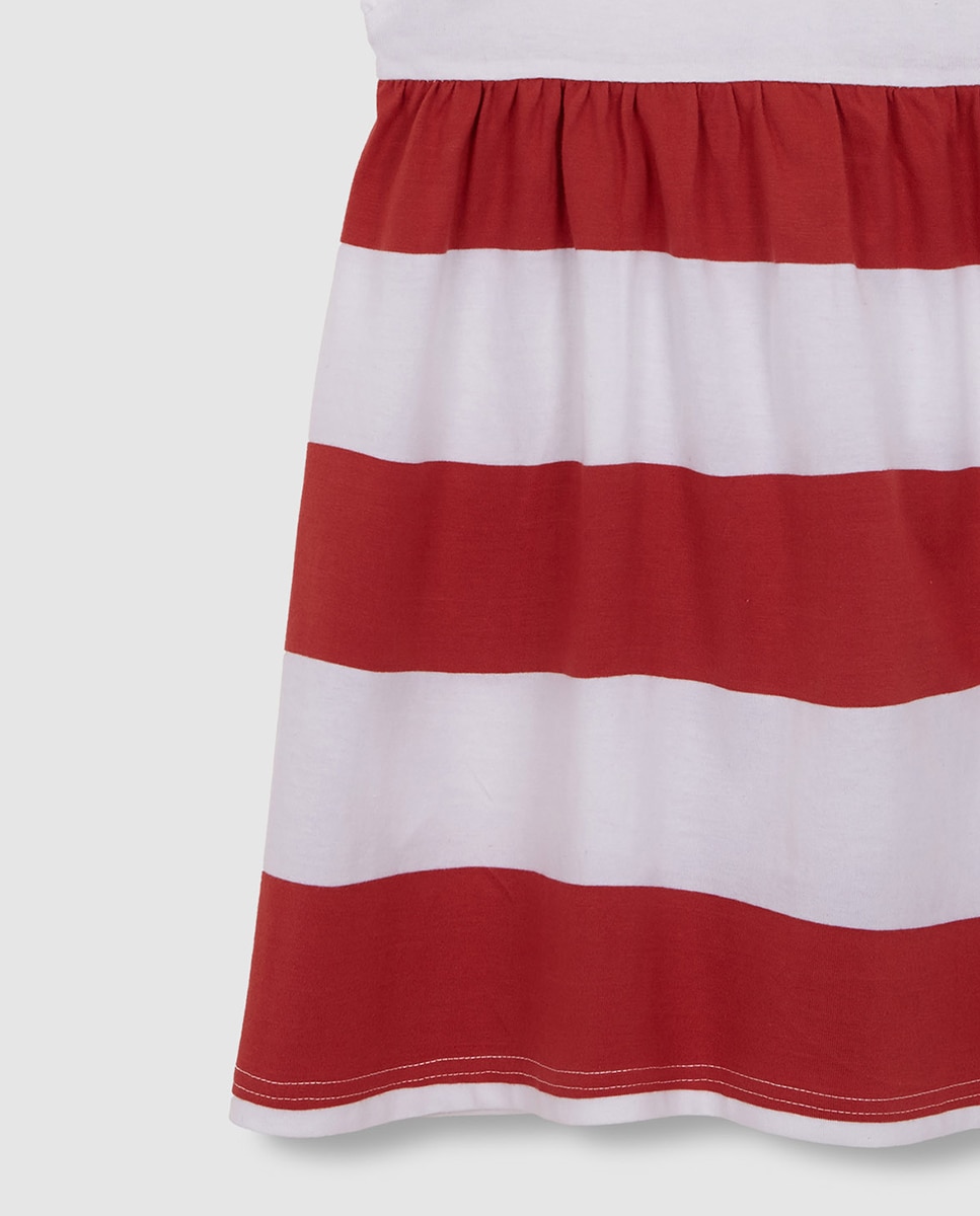 Vestido às Riscas Tipo Polo Gocco Azul-claro-6