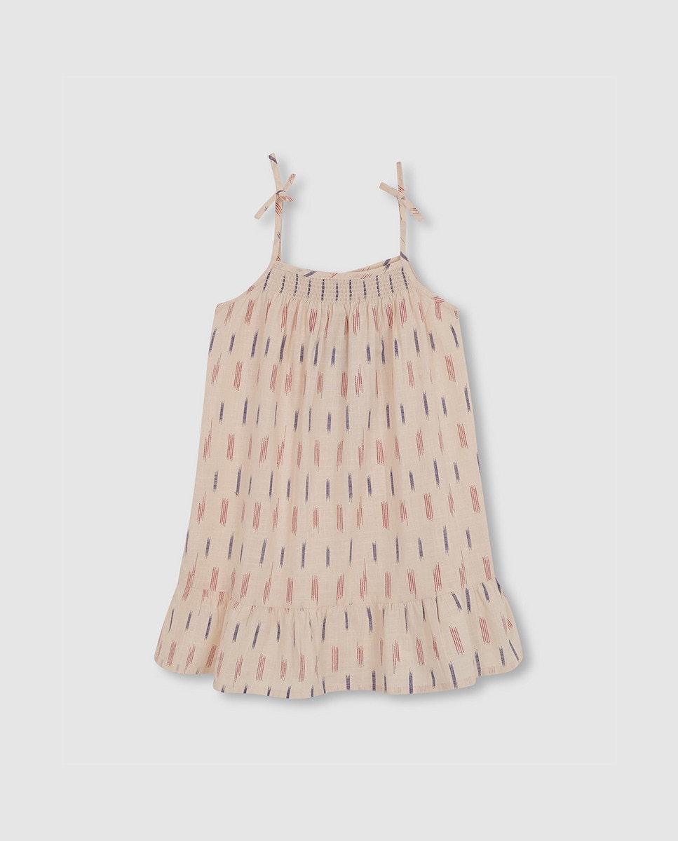 Vestido Ikat de Alças Gocco Branco-1